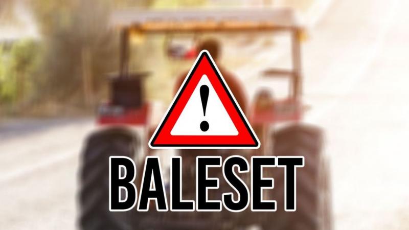 Baleset történt Tiszalök környékén, ahol egy mezőgazdasági gép ütközött egy személyautóval.