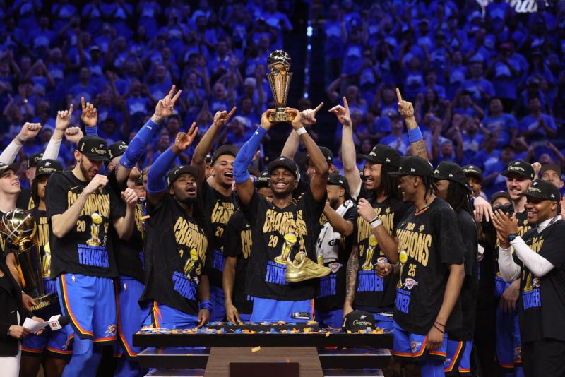 Az Oklahoma City Thunder diadalmaskodott az NBA bajnokságában.