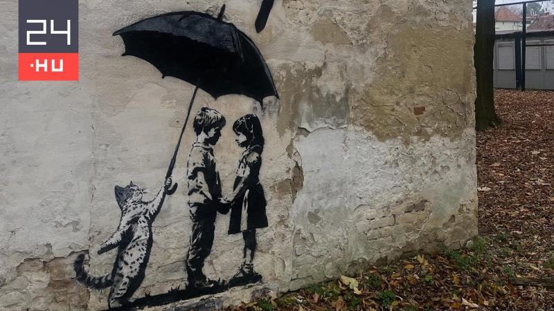 Úgy tűnik, hogy Banksy ismét Ukrajna falain hagyott nyomot | 24.hu